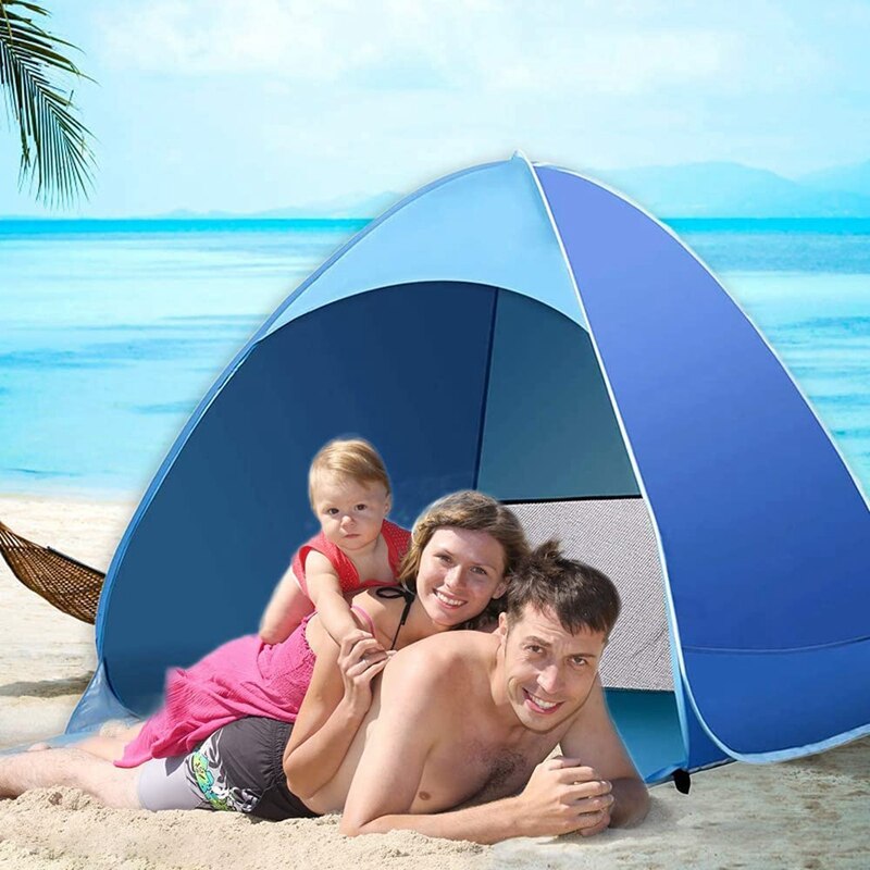 Cheap Goat Tents Beach Tent Ultralight Folding Tent Automatic Open Tent Family Tourist Fish for Family Beach Garden Camping Picnic   